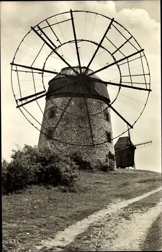 Ak Eckartsberga Burgenlandkreis, Historische Mühlen