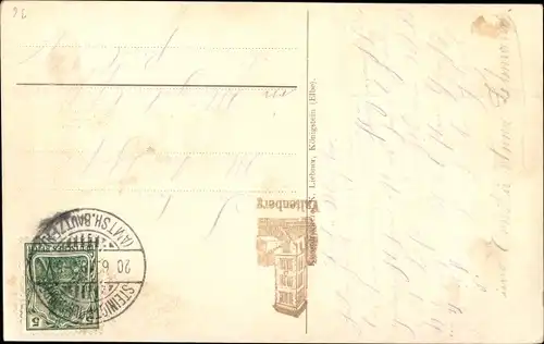 Künstler Ak Neukirch in der Lausitz, Valtenberg Sage, Turm, Zwerge