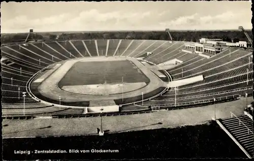 Ak Leipzig in Sachsen, Zentralstadion, Blick vom Glockenturm