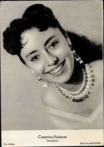 Ak Sängerin Caterina Valente, Foto Wolfson