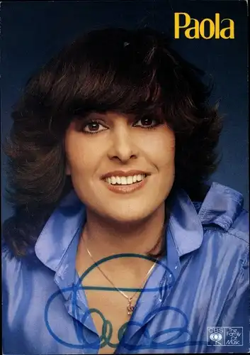 Ak Sängerin Paola, Portrait