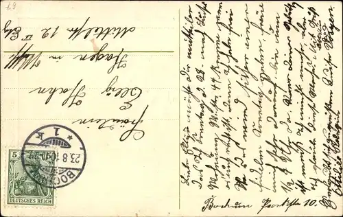 Präge Ak Glückwunsch Geburtstag, Rosen, Ruderboot