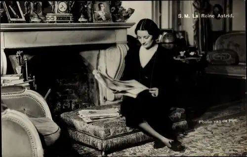 Ak S.M. la Reine Astrid, Belgien