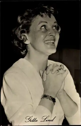 Ak Schauspielerin Gitta Lind, Portrait, DEFA Film
