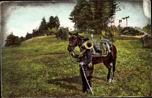 Ak Schweiz, Artillerie Trompeter