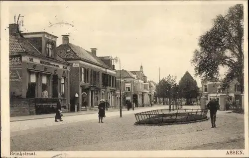 Ak Assen Drenthe Niederlande, Brinkstraat