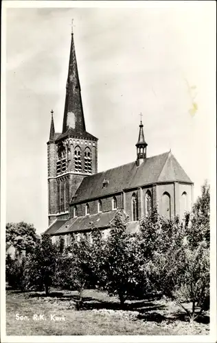 Ak Son en Breugel Nordbrabant, R. K. Kerk