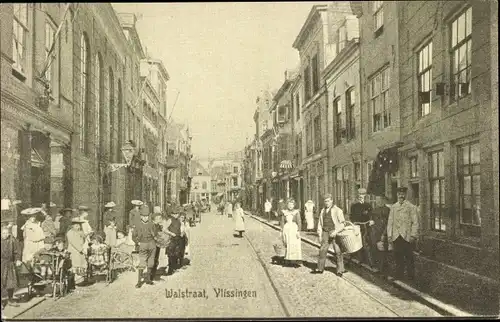 Ak Vlissingen Zeeland Niederlande, Walstraat