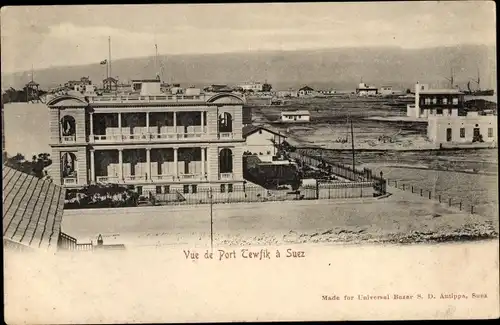 Ak Suez Ägypten, Vue de Port Tewfik