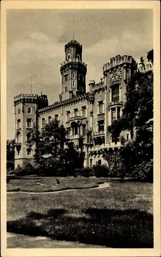 Ak Hluboká nad Vltavou Frauenberg Südböhmen, Zamek, Schloss