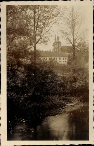 Foto Ak Želiv Seelau Region Hochland, Fluss, Schloss