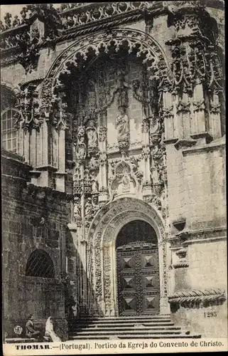 Ak Tomar Portugal, Portico da Egreja do Convento de Christo