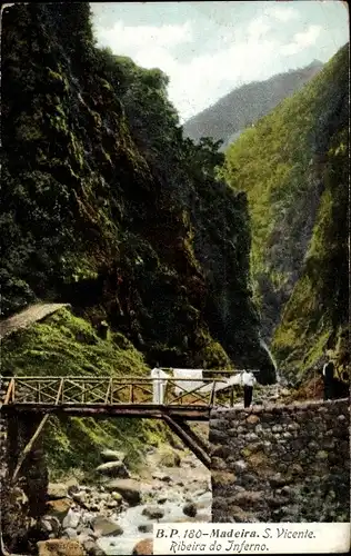 Ak Insel Madeira Portugal, S. Vicente, Ribeira do Inferno