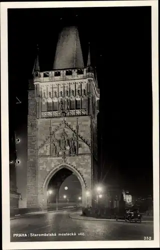Ak Praha Prag, Altstädter Brückenturm