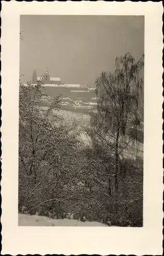 Foto Ak Praha Prag Tschechien, Gesamtansicht, Burg Hradcany