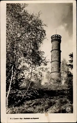 Ak Frýdštejn Friedstein Region Reichenberg, Burg Frýdštejn, Český ráj, Rozhledna na Kopaniné