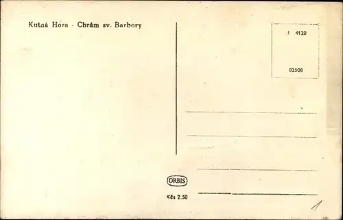 Ak Kutná Hora Kuttenberg Mittelböhmen, Chram sv. Barbary