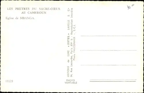 Ak Mbanga Kamerun, Les Pretres du Sacre Coeur au Cameroun, Eglise