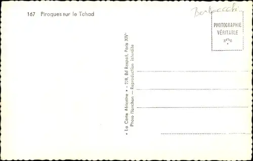 Ak Tschad, Pirogues sur le Tchad