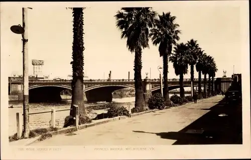 Ak Melbourne Australien, Princes Bridge