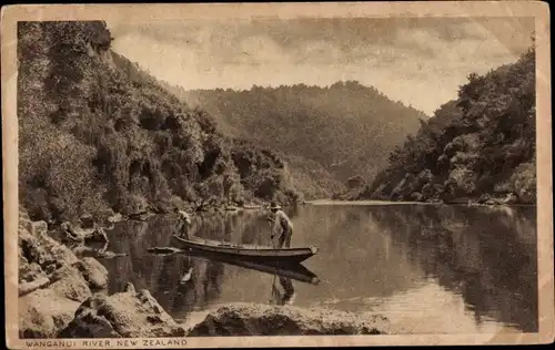 Ak Neuseeland, Wanganui River, Landschaft