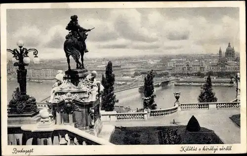 Ak Budapest Ungarn, Ansicht von der königlichen Burg