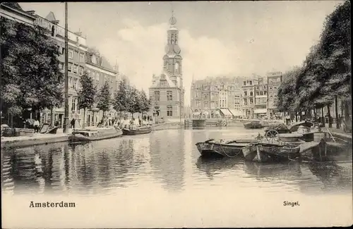 Ak Amsterdam Nordholland Niederlande, Singel