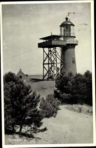 Ak Vlieland Friesland Niederlande, Leuchtturm