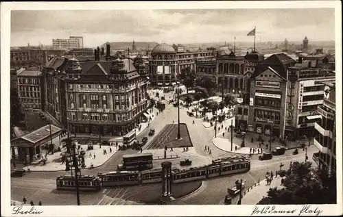Ak Berlin Tiergarten, Potsdamer Platz, Straßenbahn