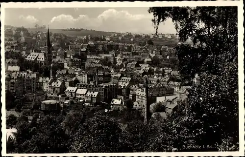 Ak Annaberg Buchholz im Erzgebirge, Panorama, Kirche