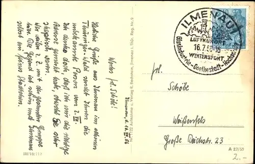 Ak Ilmenau in Thüringen, Panorama