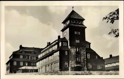 Ak Oberwiesenthal im Erzgebirge, Fichtelberghaus