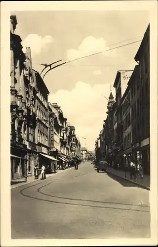 Ak Gera in Thüringen, Sorge, Straßenpartie