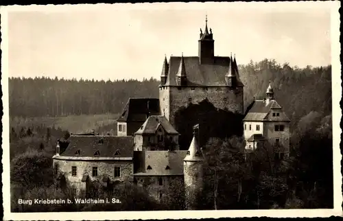 Ak Kriebstein Mittelsachsen, Burg Kriebstein