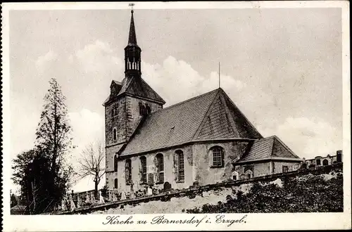 Ak Börnersdorf Bad Gottleuba in Sachsen, Kirche