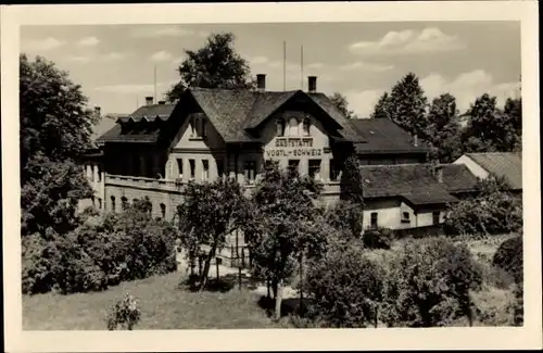 Ak Jocketa Pöhl Vogtland, Bahnhofshotel, Gaststätte Vogtländische Schweiz