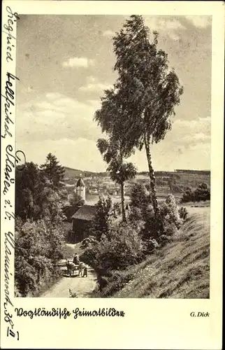 Ak Bad Brambach im Vogtland,  Blick auf die Stadt