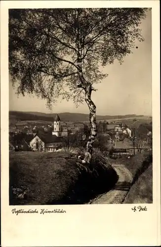 Ak Bad Brambach im Vogtland, Blick auf die Stadt