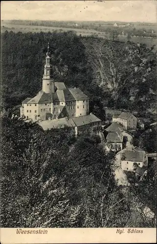 Ak Weesenstein im Müglitztal Sachsen, Schloss Weesenstein