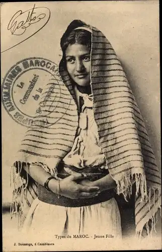 Ak Marokko, Jeune Fille, Araberin, Maghreb