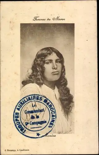 Ak Marokko, Maghreb, Femmes du Maroc, Mouina