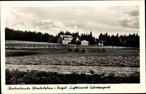 Ak Ober Holzhau Rechenberg Bienenmühle Erzgebirge, Fischerbaude