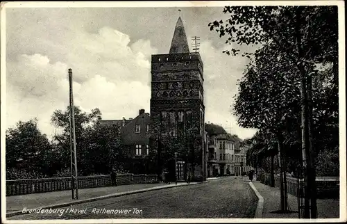 Ak Brandenburg an der Havel, Rathenower Tor