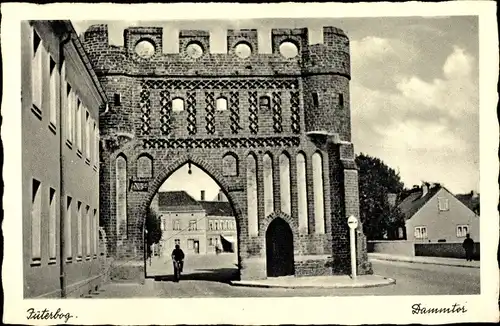 Ak Jüterbog in Brandenburg, Partie am Dammtor