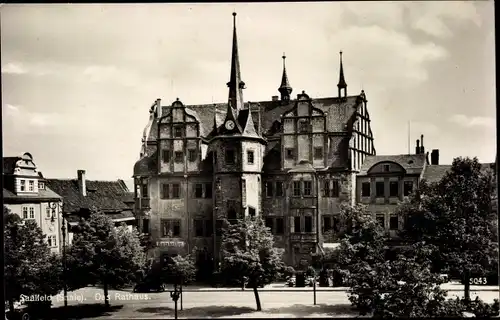 Ak Saalfeld an der Saale Thüringen, Das Rathaus