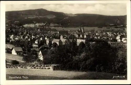Ak Saalfeld an der Saale Thüringen, Gesamtansicht