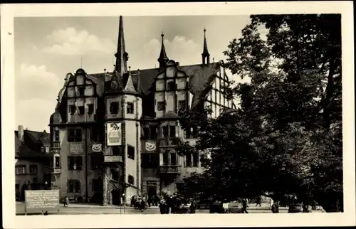 Ak Saalfeld an der Saale Thüringen, Rathaus