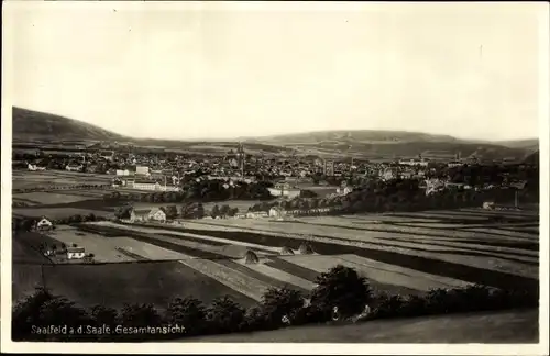 Ak Saalfeld an der Saale Thüringen, Gesamtansicht