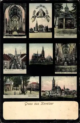 Ak Kevelaer Niederrhein, Gnadenkapelle, Pfarrkirche, Marienkirche, Hauptstraße
