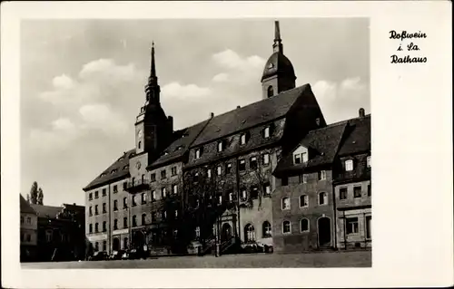 Ak Roßwein in Sachsen, Rathaus